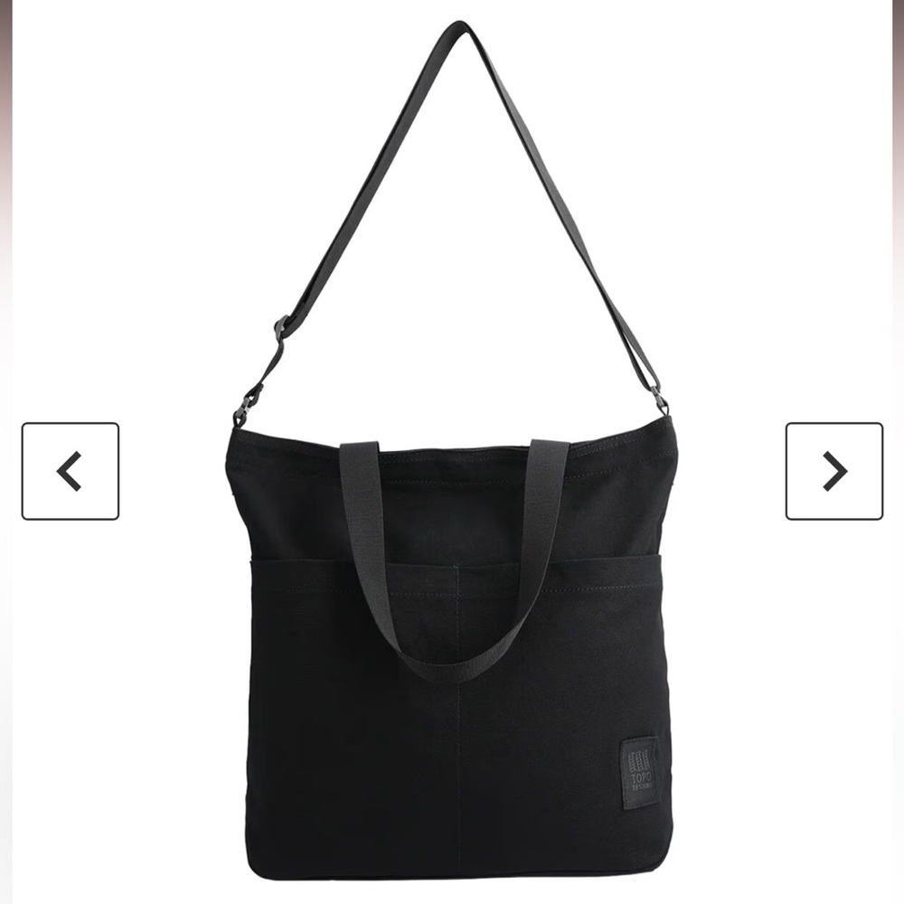 Topo Designs Dirt Tote Black NWT